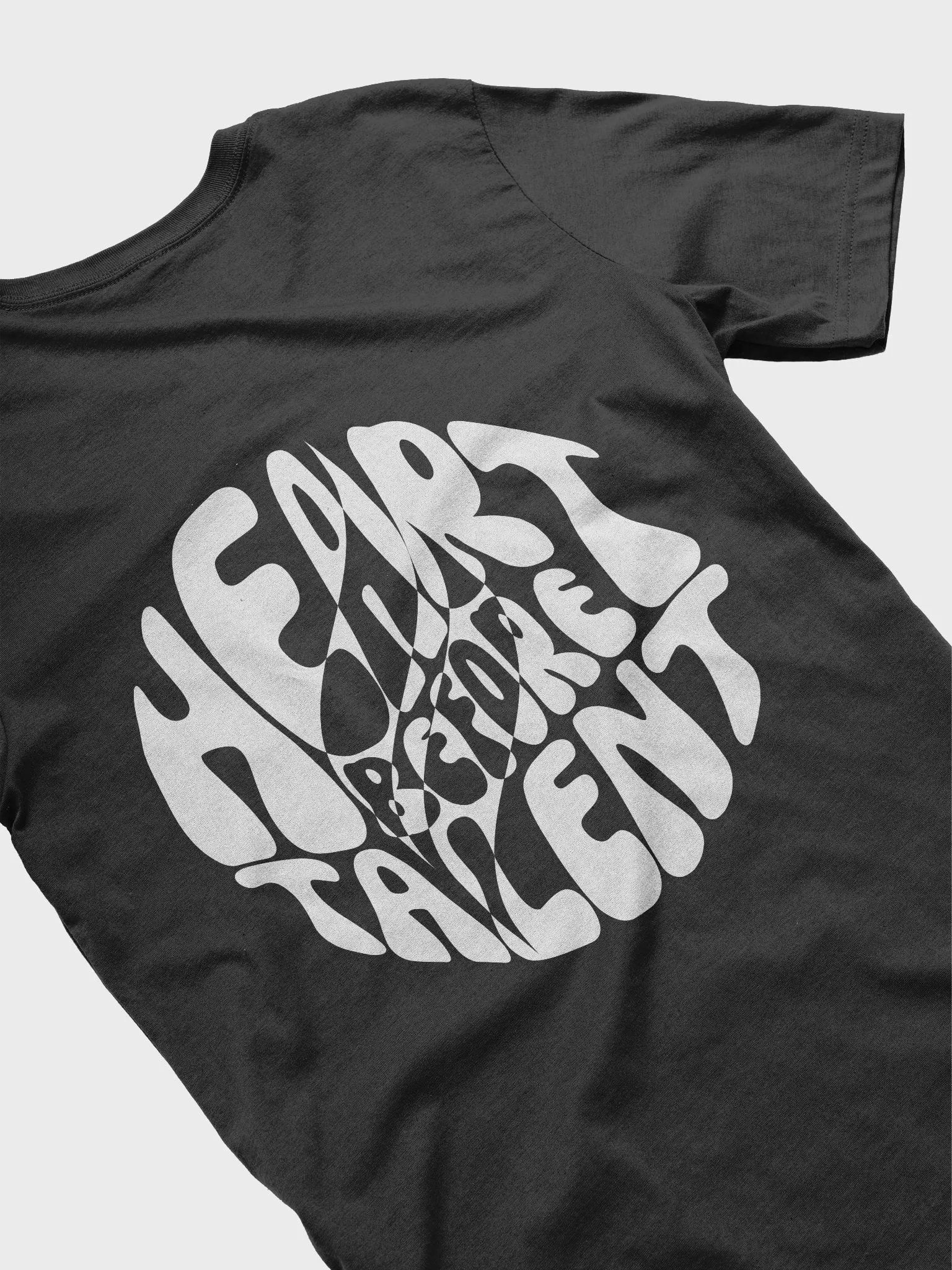 Heart Before Talent Tee | White product image (4)