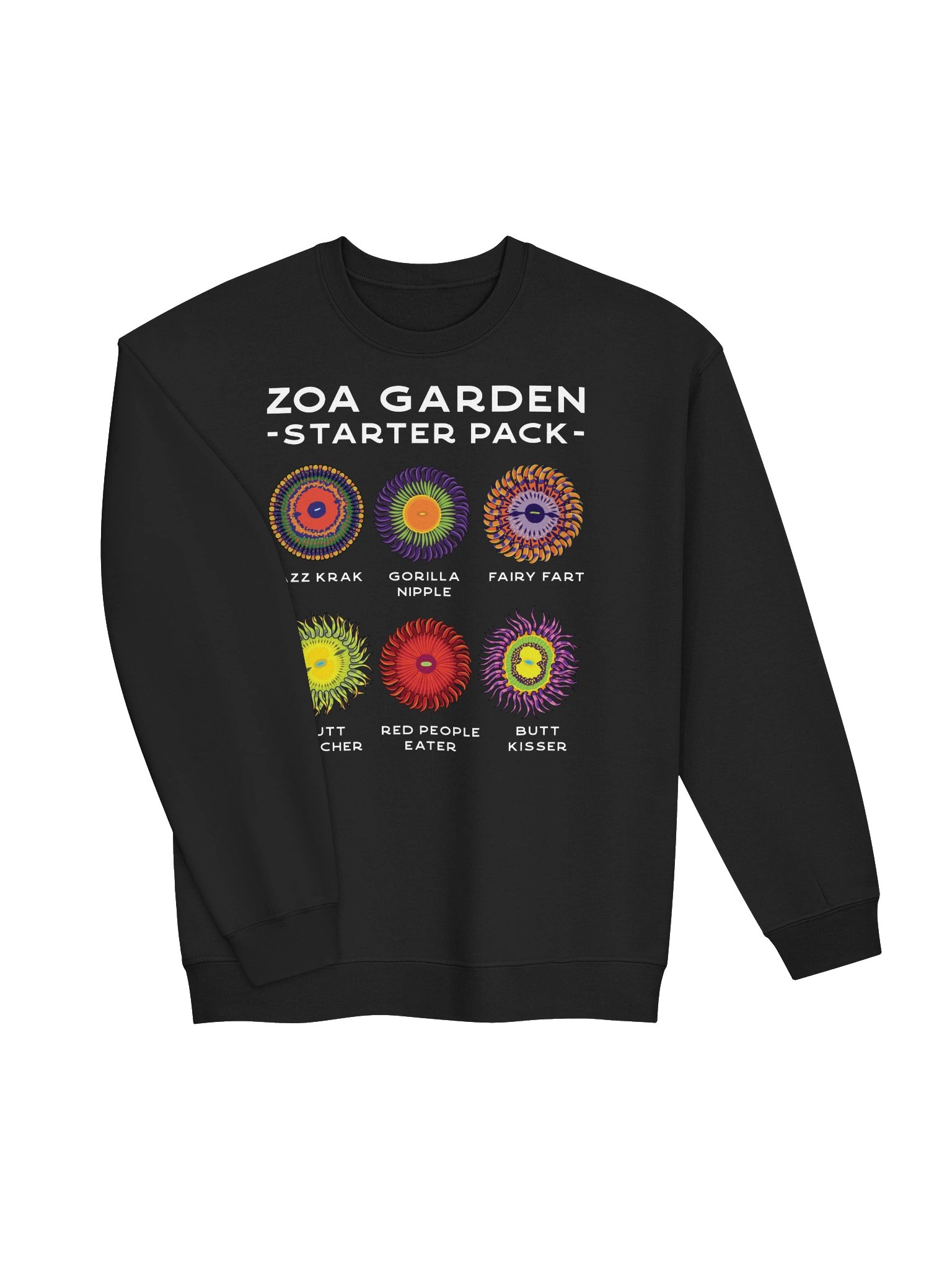 Zoanthid Garden Starter Pack Sweatshirt for Reef Aquarium Lovers product image (7)