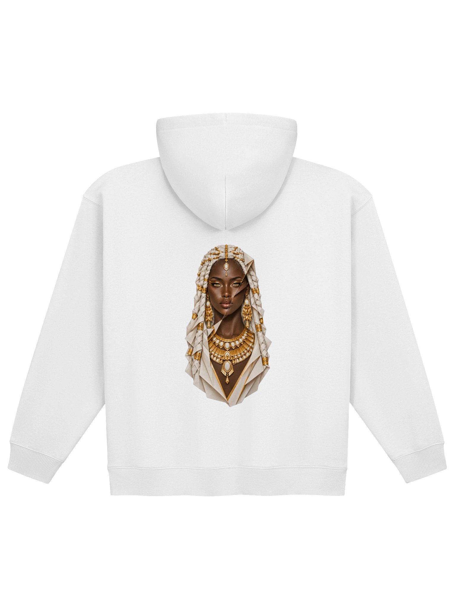DNARNYA — Mut Folded Portrait Hoodie — White product image (2)