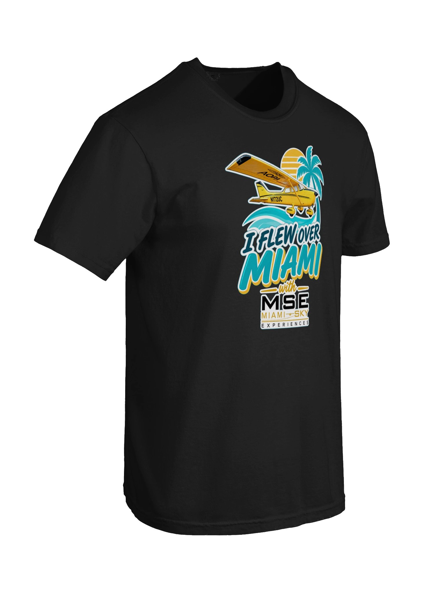 Fly Over Miami – Vintage Aviation Tee product image (75)
