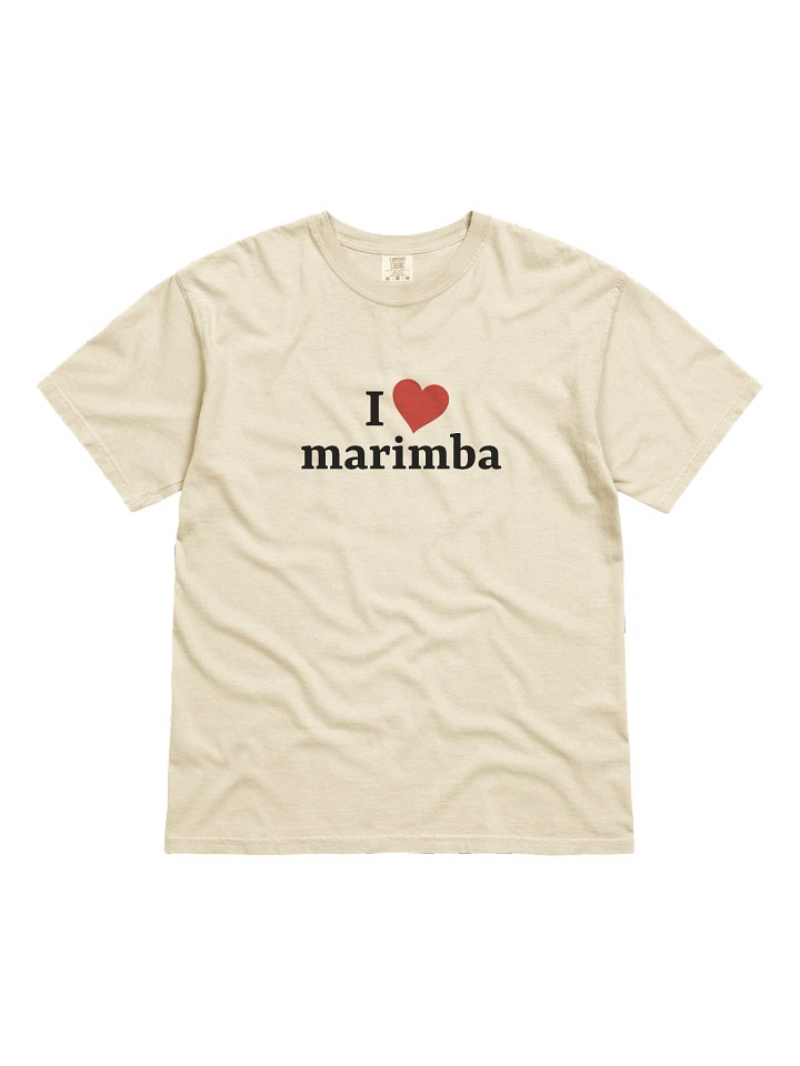 I <3 marimba | short sleeve comfort colors t-shirt product image (2)