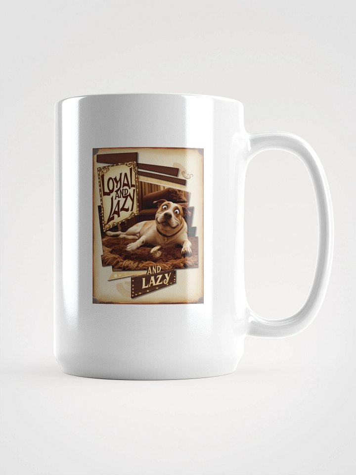 Loyal and Lazy Dog White Glossy Mug product image (1)