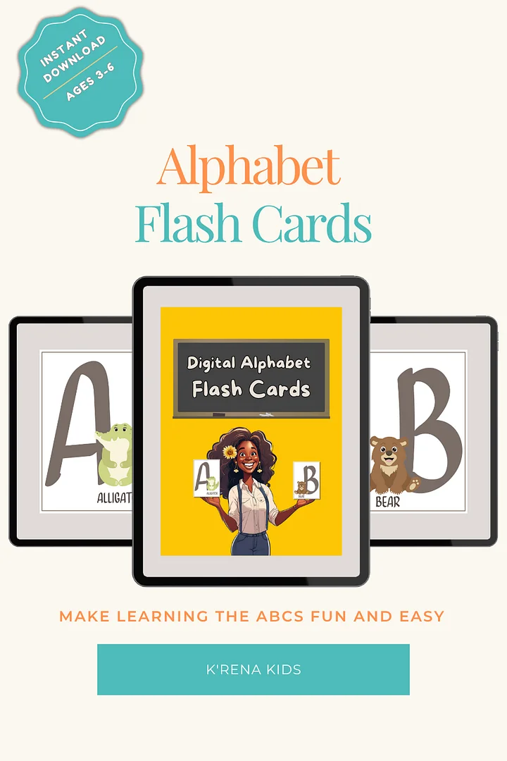 Digital Alphabet Flash Cards product image (1)