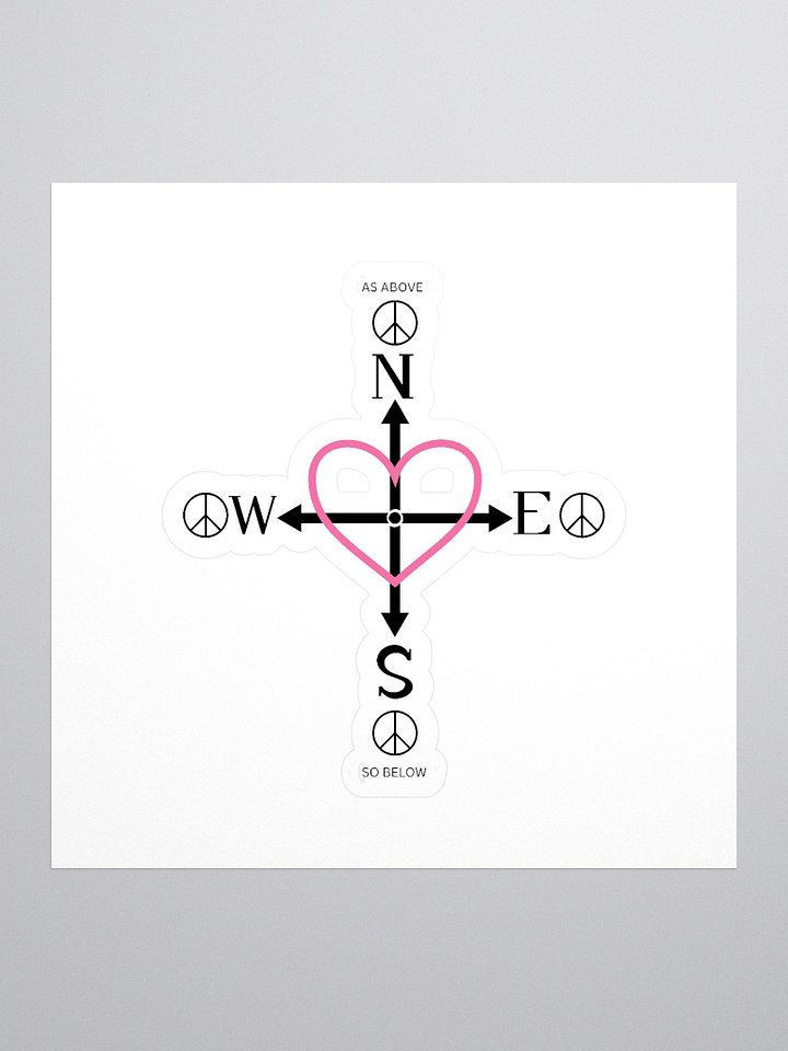 Peace & Love Kiss Cut Stickers product image (1)