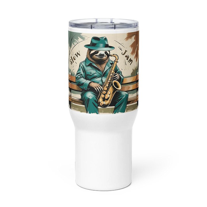 Saxophone Sloth Travel Mug product image (1)