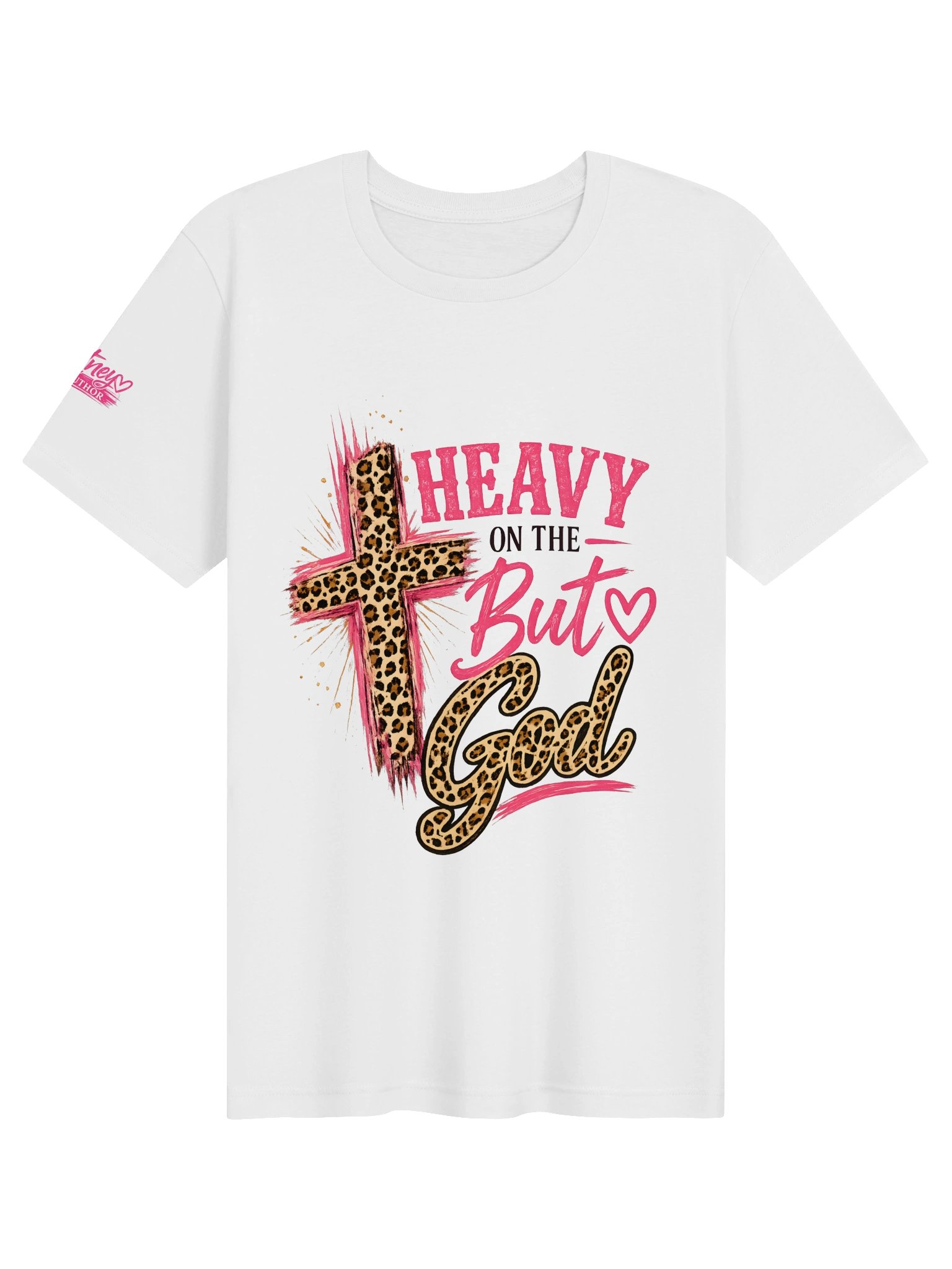 Heavy on the "But God" Christian Bella+Canvas Tee product image (1)