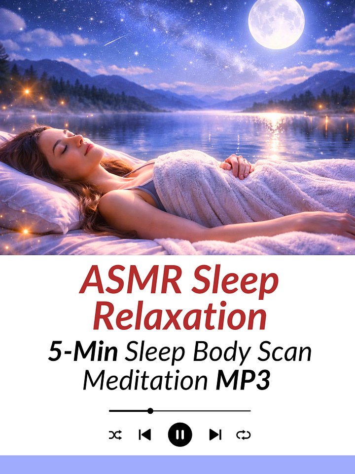 5-Minute Sleep Body Scan Meditation — ASMR Relaxation | MP3 Download product image (1)