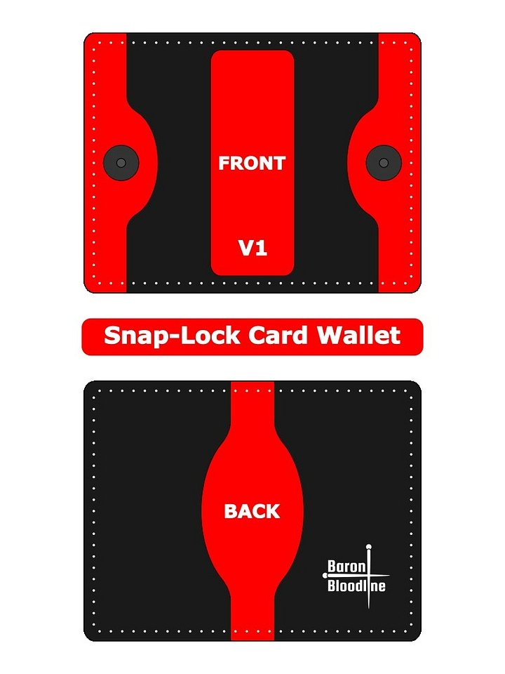 Snap-Lock Card Wallet V1 (PDF Template) product image (1)