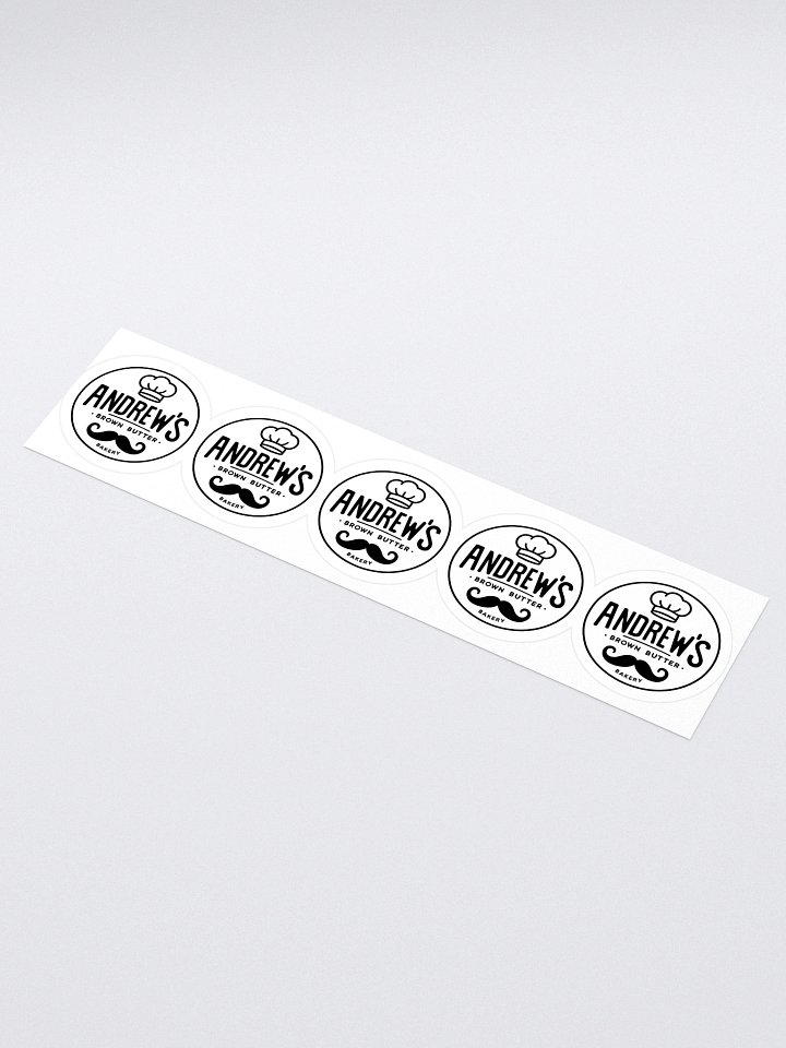 Andrew's Brown Butter Bakery Kiss Cut Stickers (Set of 5) product image (1)