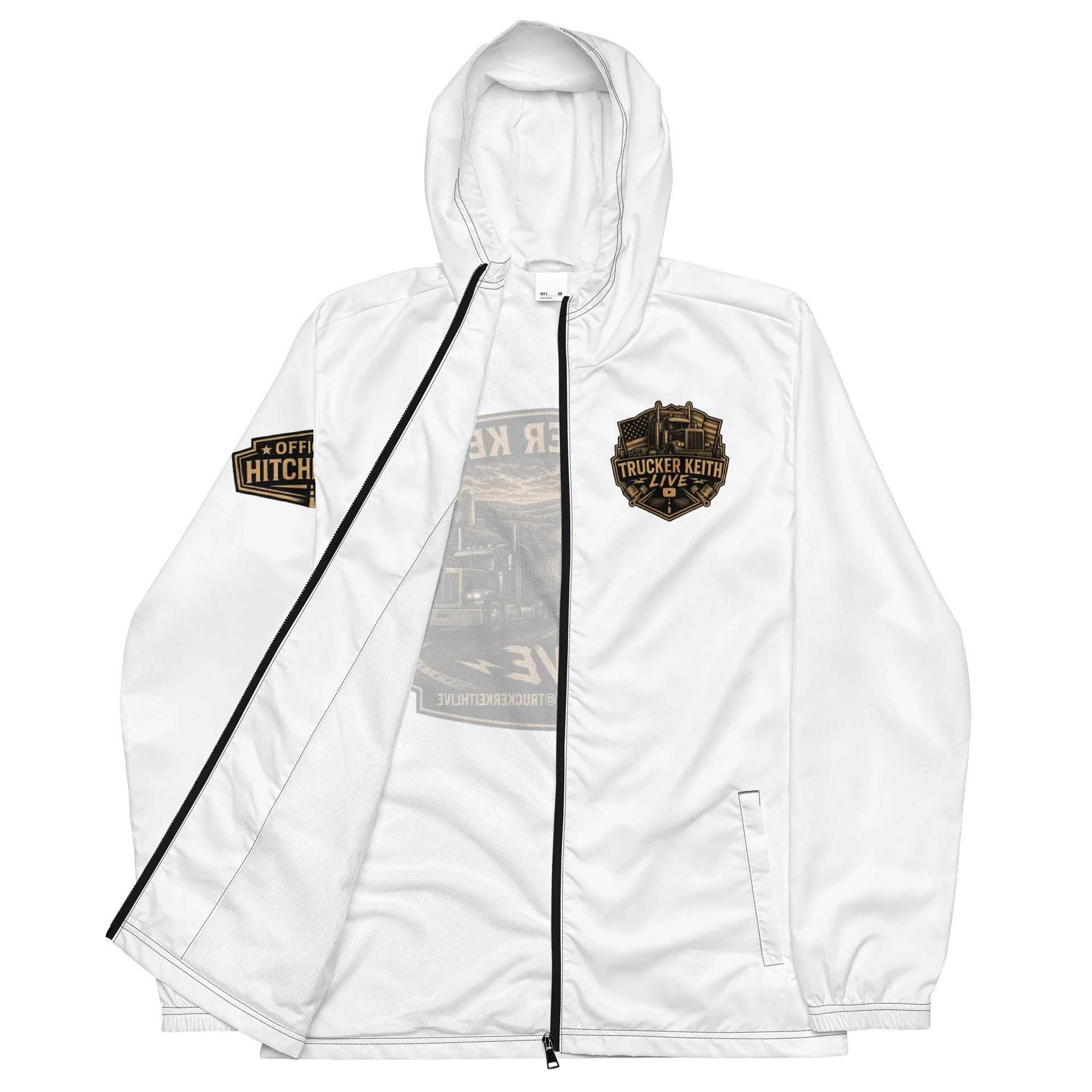 Trucker Keith Live All-Over Print Windbreaker HitchHiker product image (2)