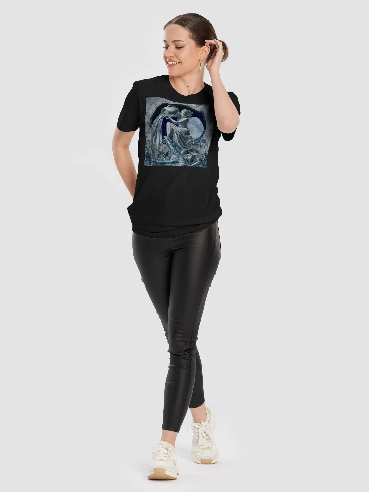 Exclusive Aquarius Zodiac T-Shirt - Unisex Celestial Water Bearer Design product image (1)