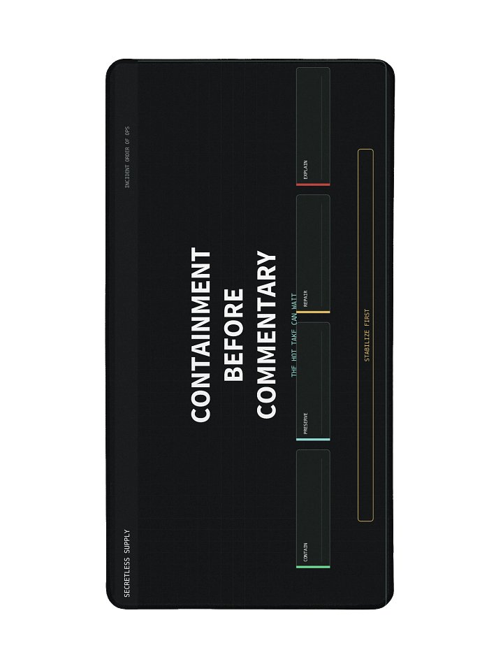 Containment Before Commentary Desk Mat product image (2)