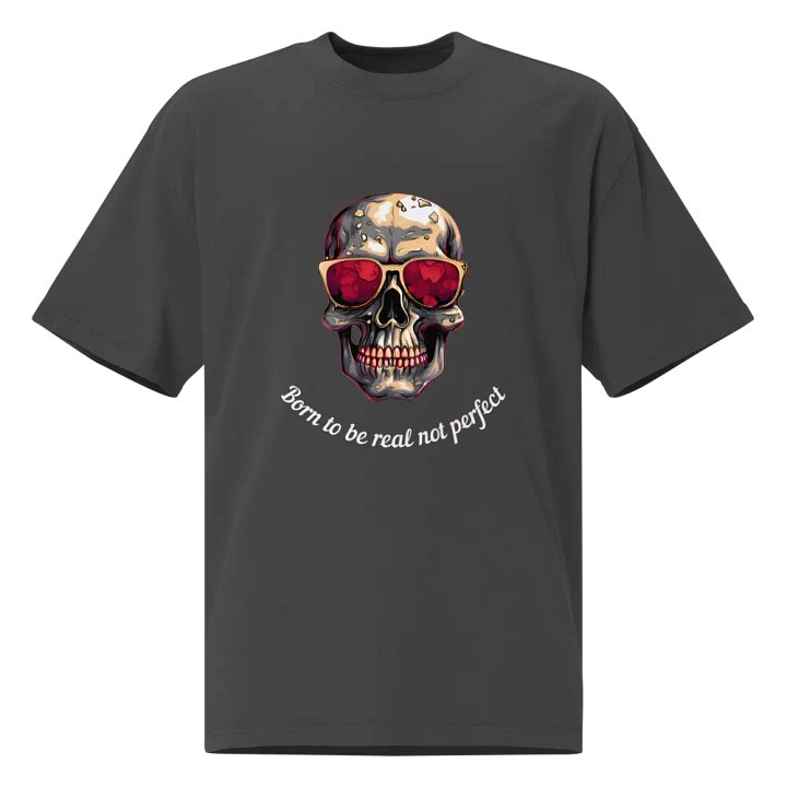 Reflective Skull Oversized Tee product image (1)