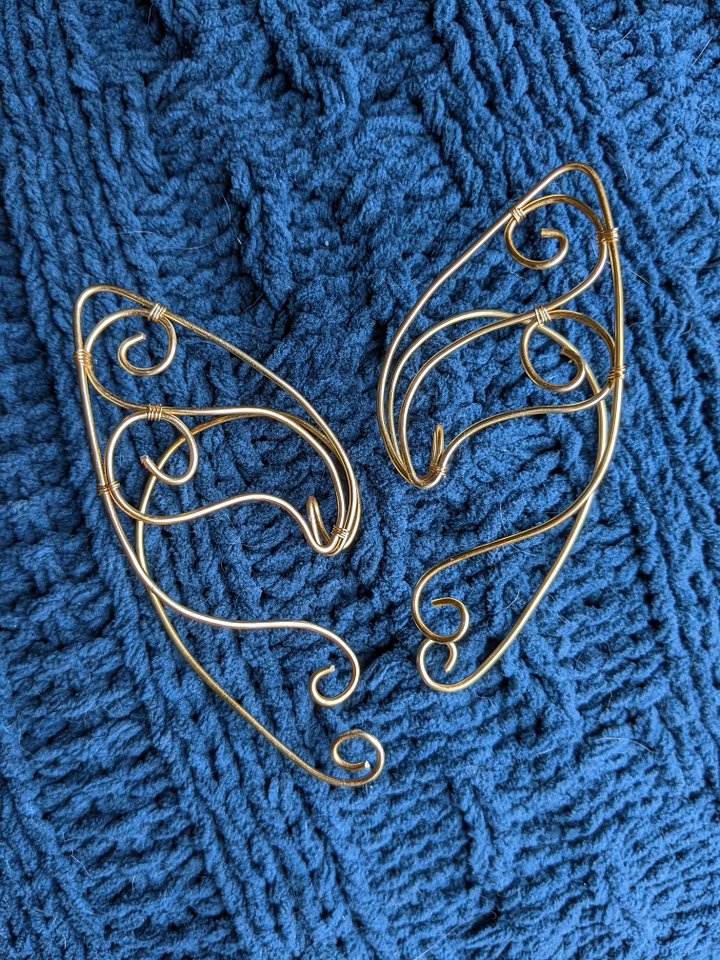 Wire Elf Ears - Standard Gold product image (1)
