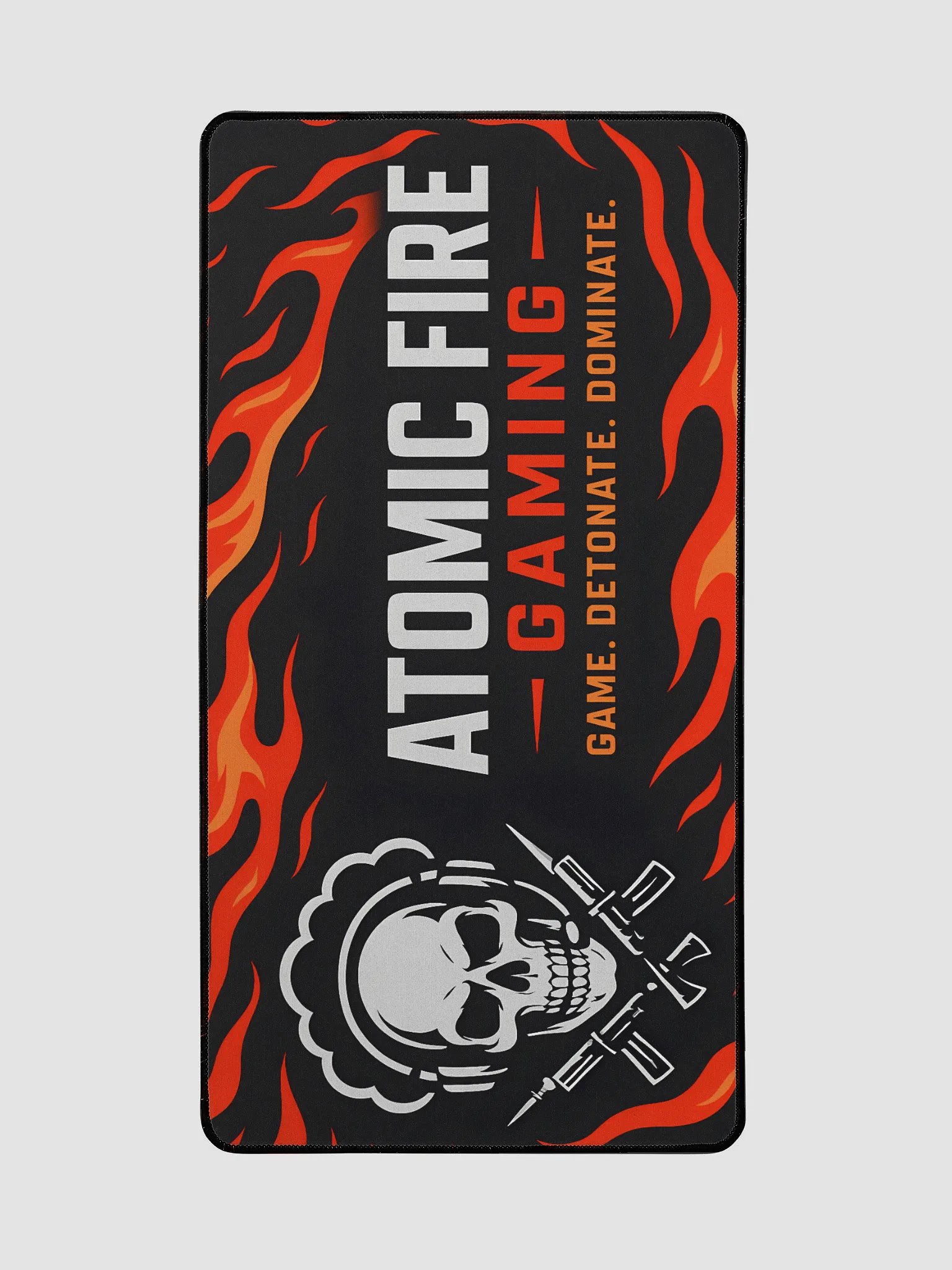 🖱️ Atomic Fire Gaming Desk Mat – “Game. Detonate. Dominate.” Edition product image (2)
