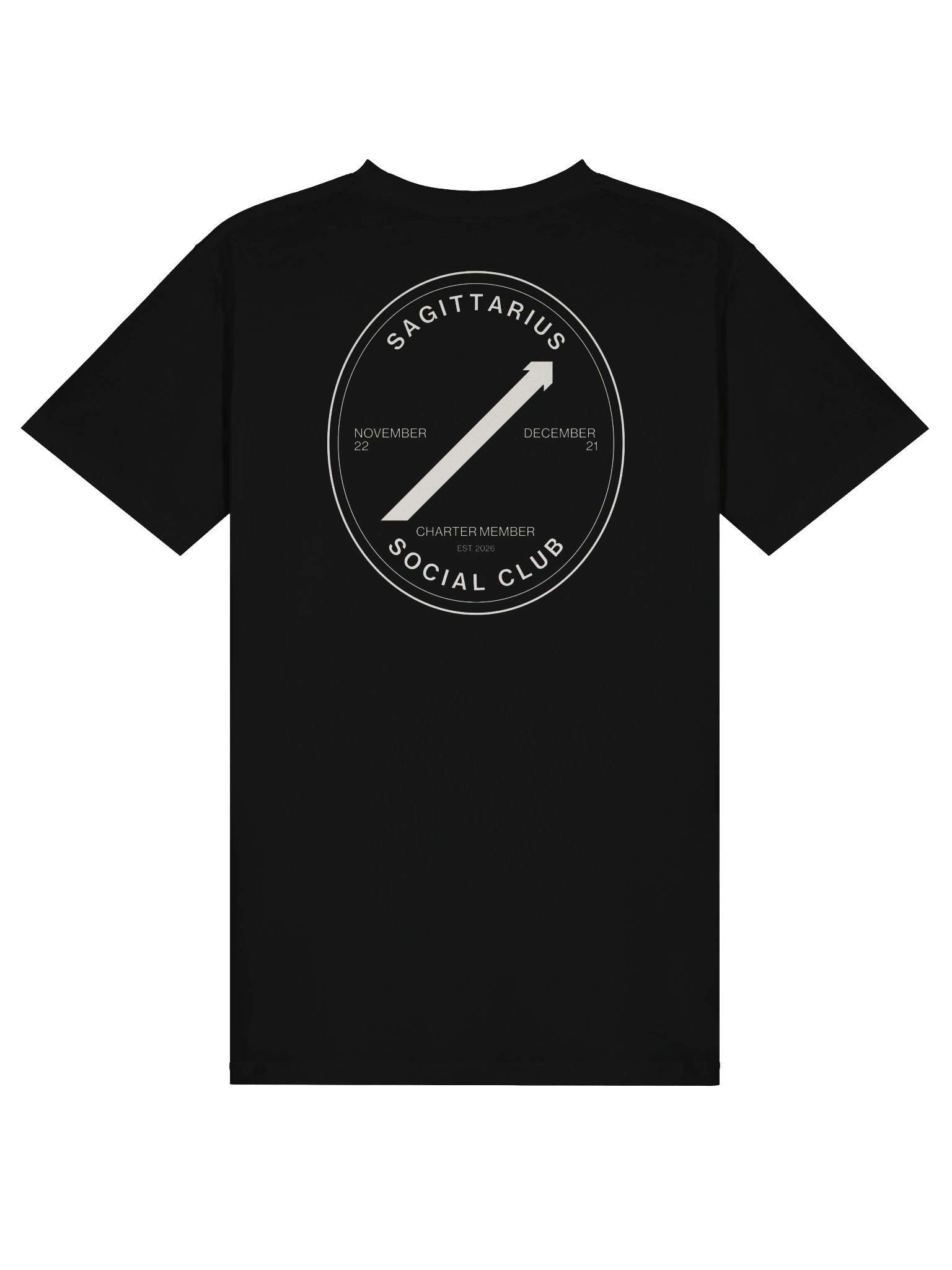 Sagittarius Social Club Tee · Black product image (1)