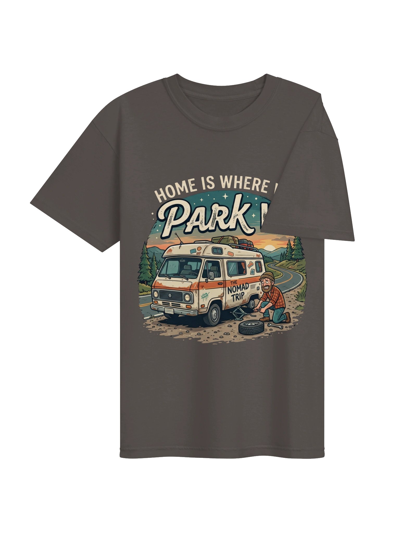 The "Home Is Where We Park It" Premium Tee product image (29)