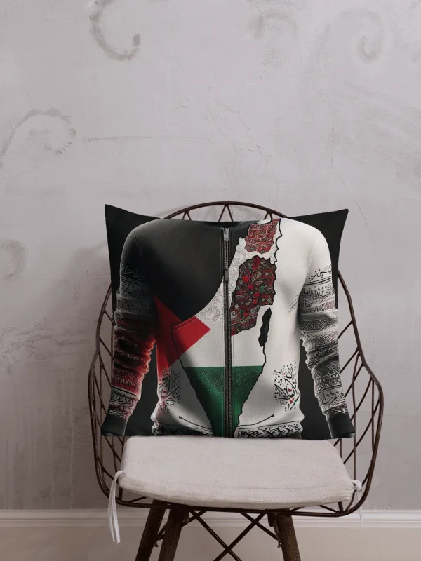 Symbolic Splendor Decorative Pillow |AI Design Free palestina product image (1)
