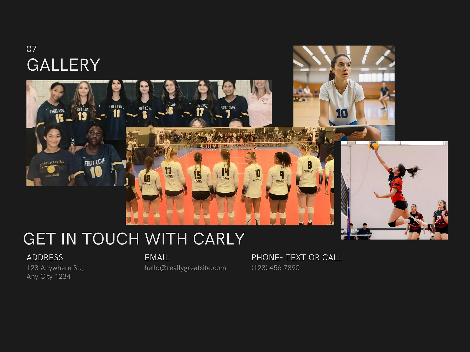 Athlete Recruiting Website Template, Create Your Own Player Profile Link (No Subscription, Canva Editable) product image (8)