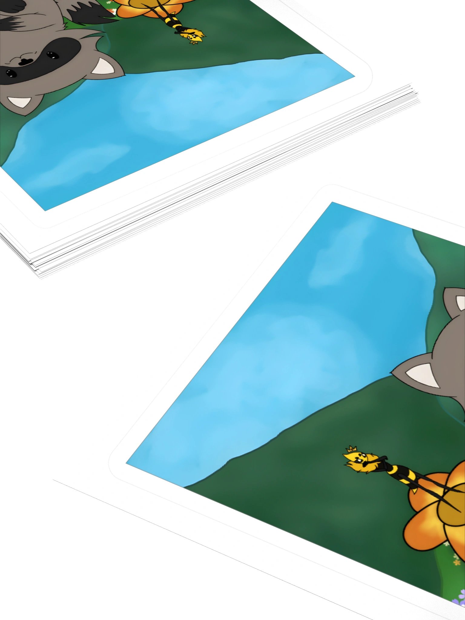 plouj33 x RespawnRaccoon Kiss Cut Sticker product image (4)