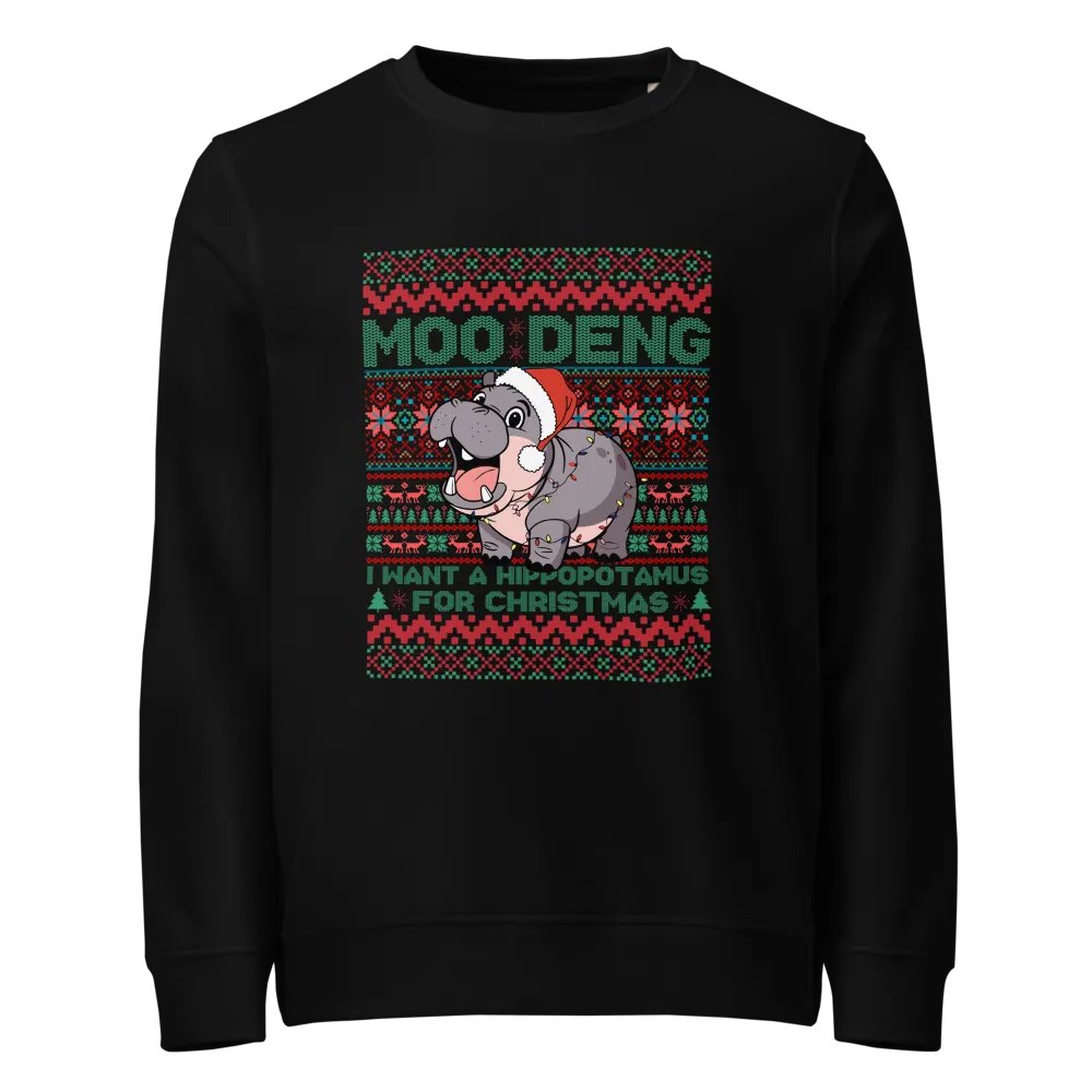 Xmas Sweater Hippo Sweatshirt product image (1)