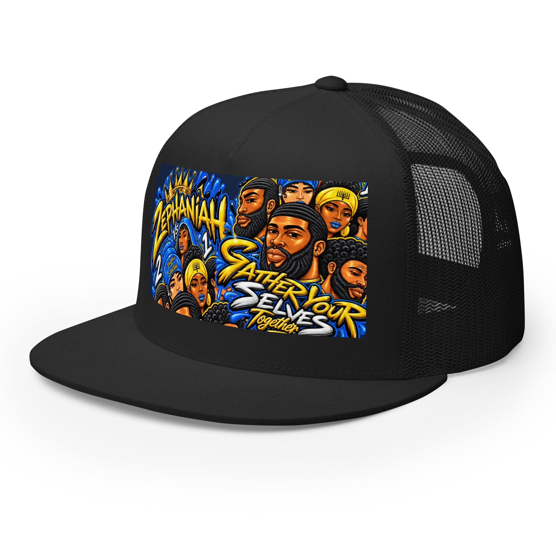ZEPHANIAH 2 vs 1 Graphic Trucker Cap product image (4)