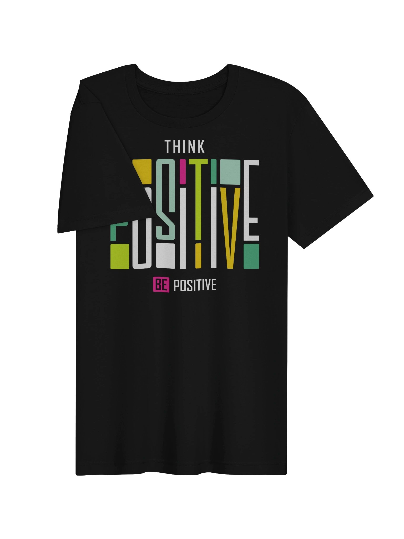 Think Positive Typography Graphic T-Shirt product image (28)