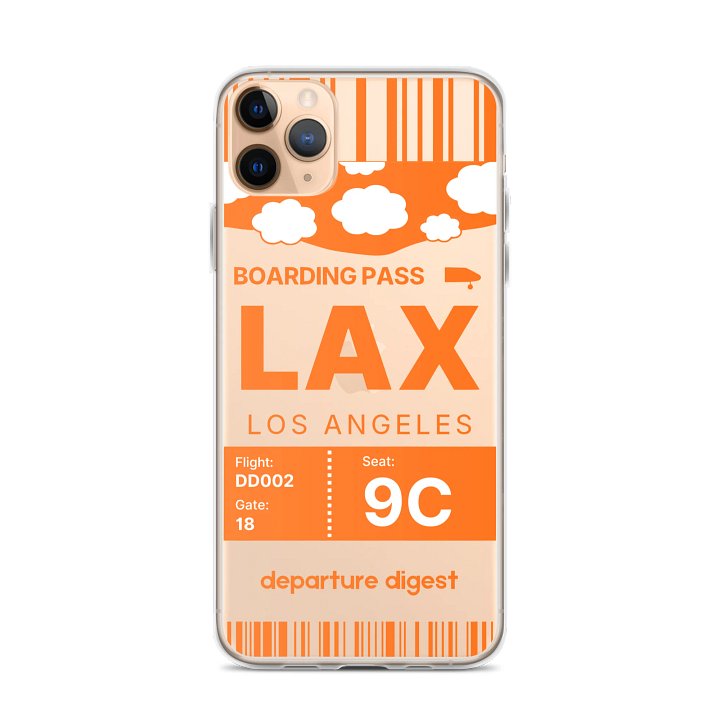 LAX: Los Angeles Boarding Pass Case (iPhone) product image (1)