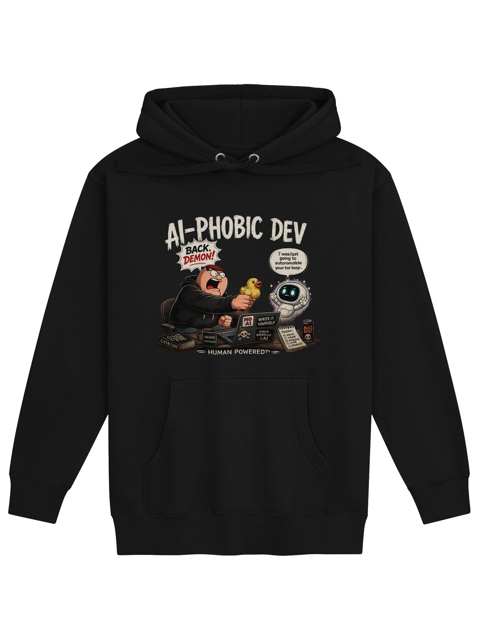 AI-PHOBIC DEV Hoodie product image (1)