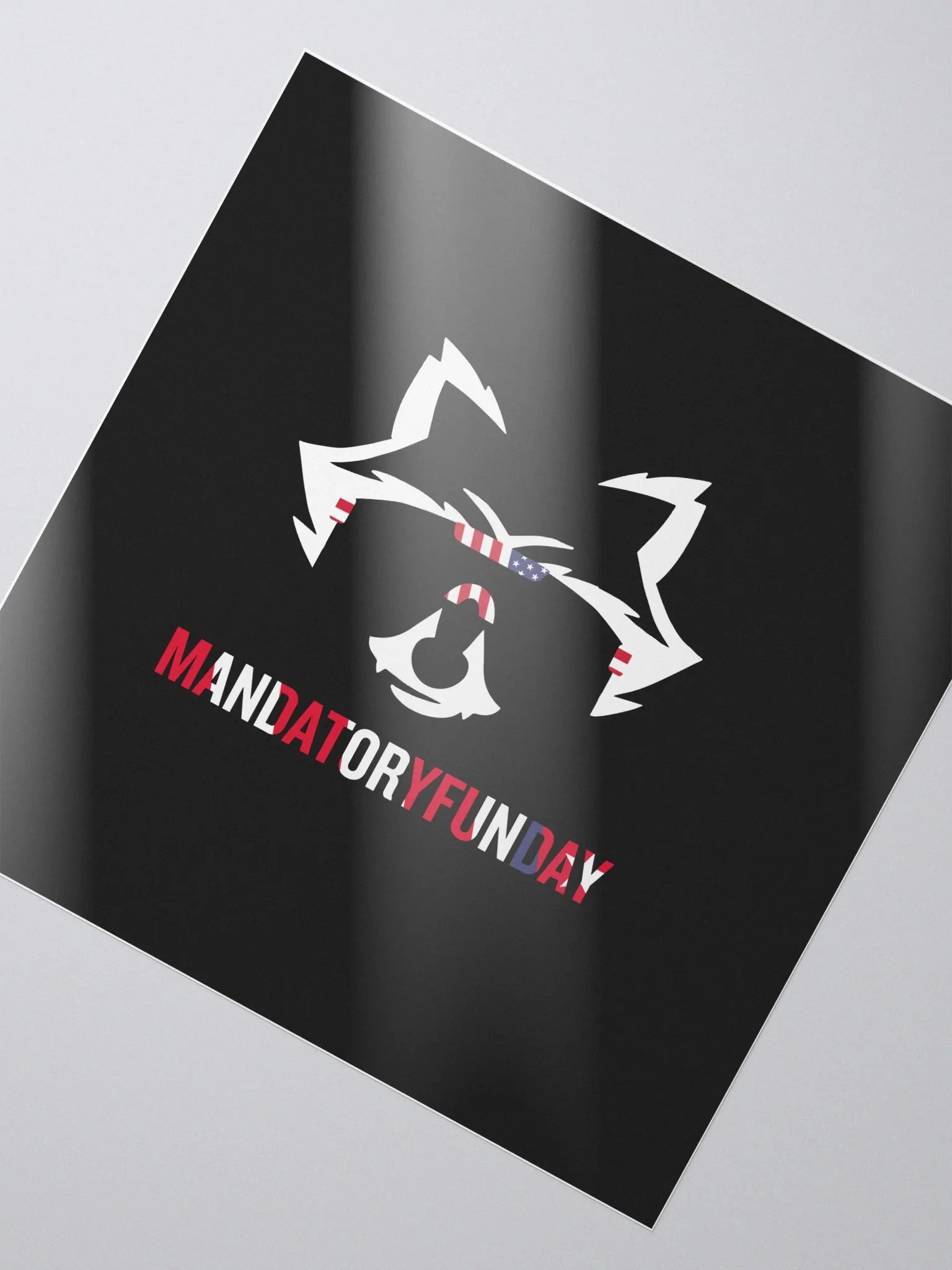 RAHccoon Decal Black Background product image (2)