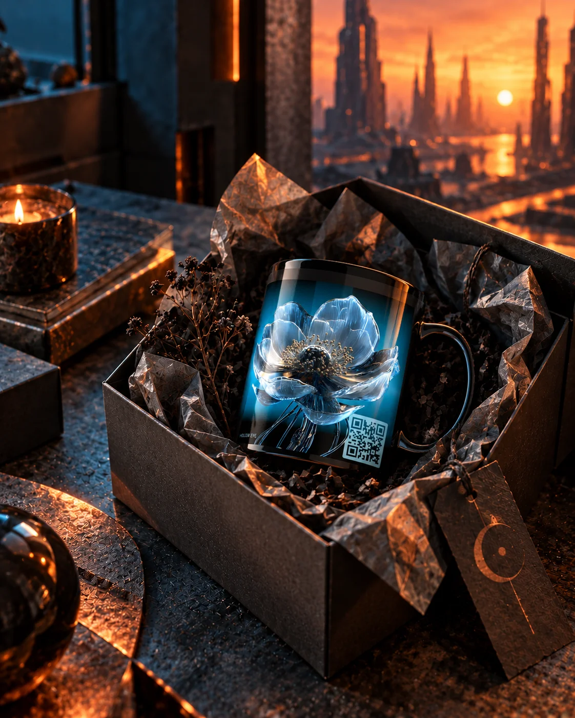 Hollow Eye, Black Glossy Mug + Daily Poetry Experience [AUDIO] product image (4)