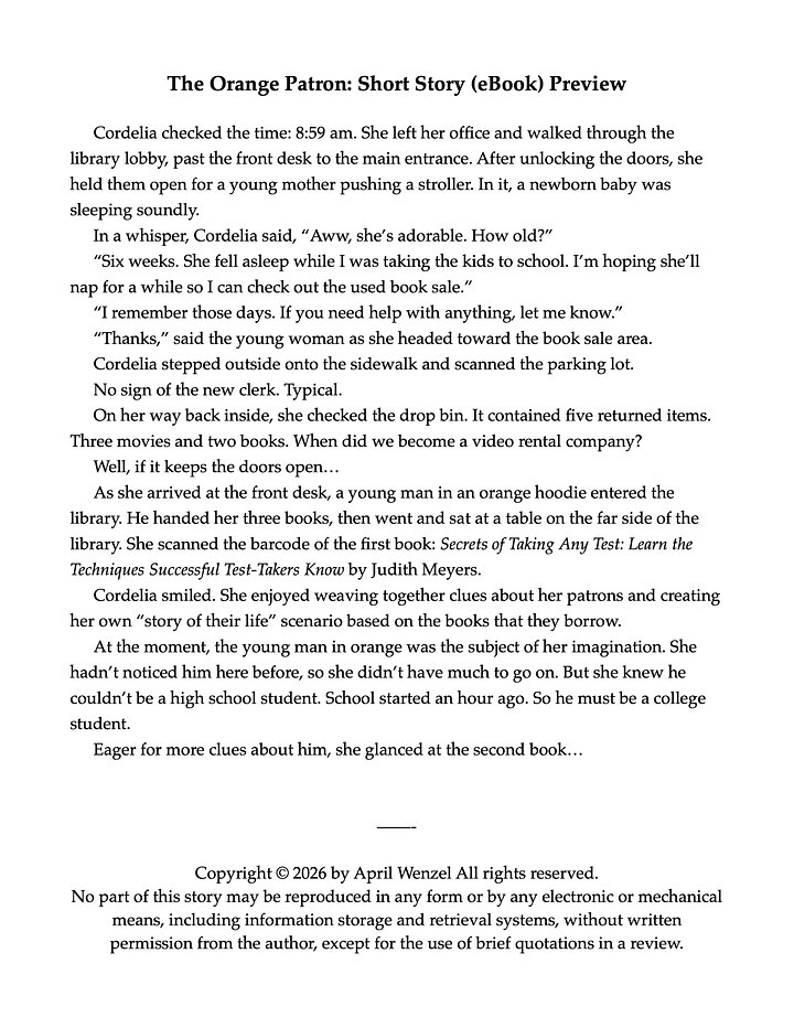 The Orange Patron: Short Story (eBook) product image (2)