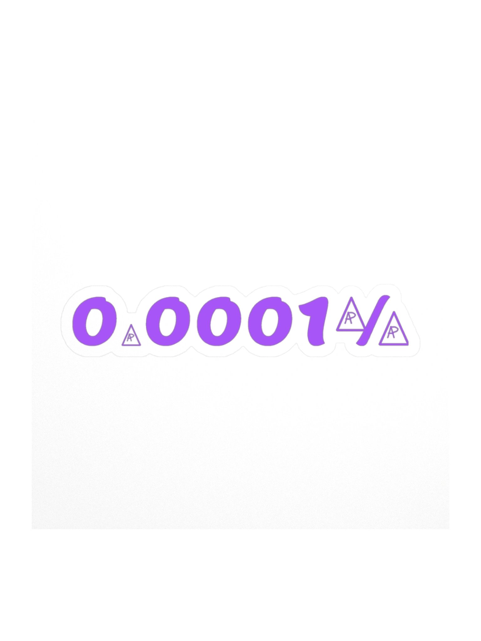 0.0001% A — Transfer Sticker product image (1)