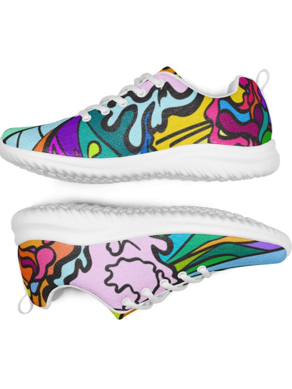 Energize Your Stride: Vibrant Women's Athletic Shoes - Wave at Sunset product image (6)
