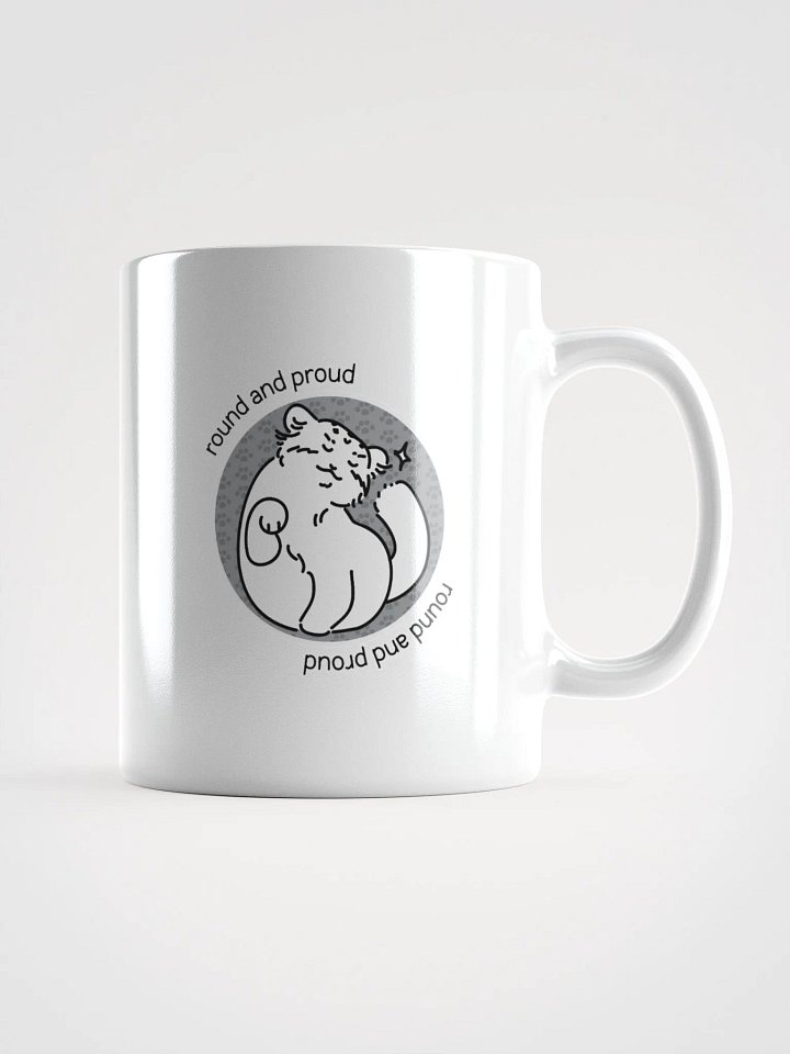 Round and Proud Manul Unlabeled Version - White Mug product image (3)
