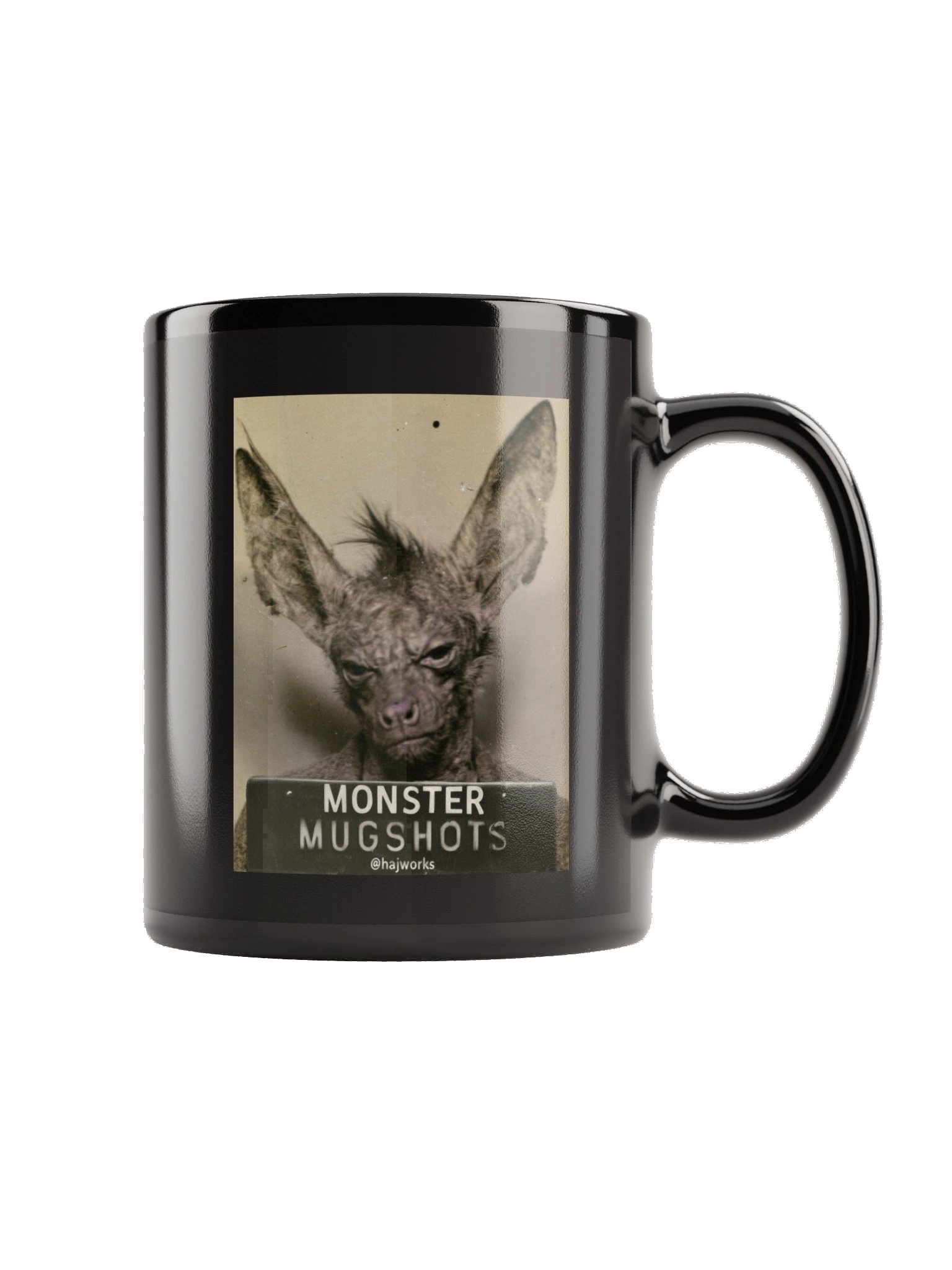 Monster Mugshots No. 006 - Black Ceramic Mug product image (3)