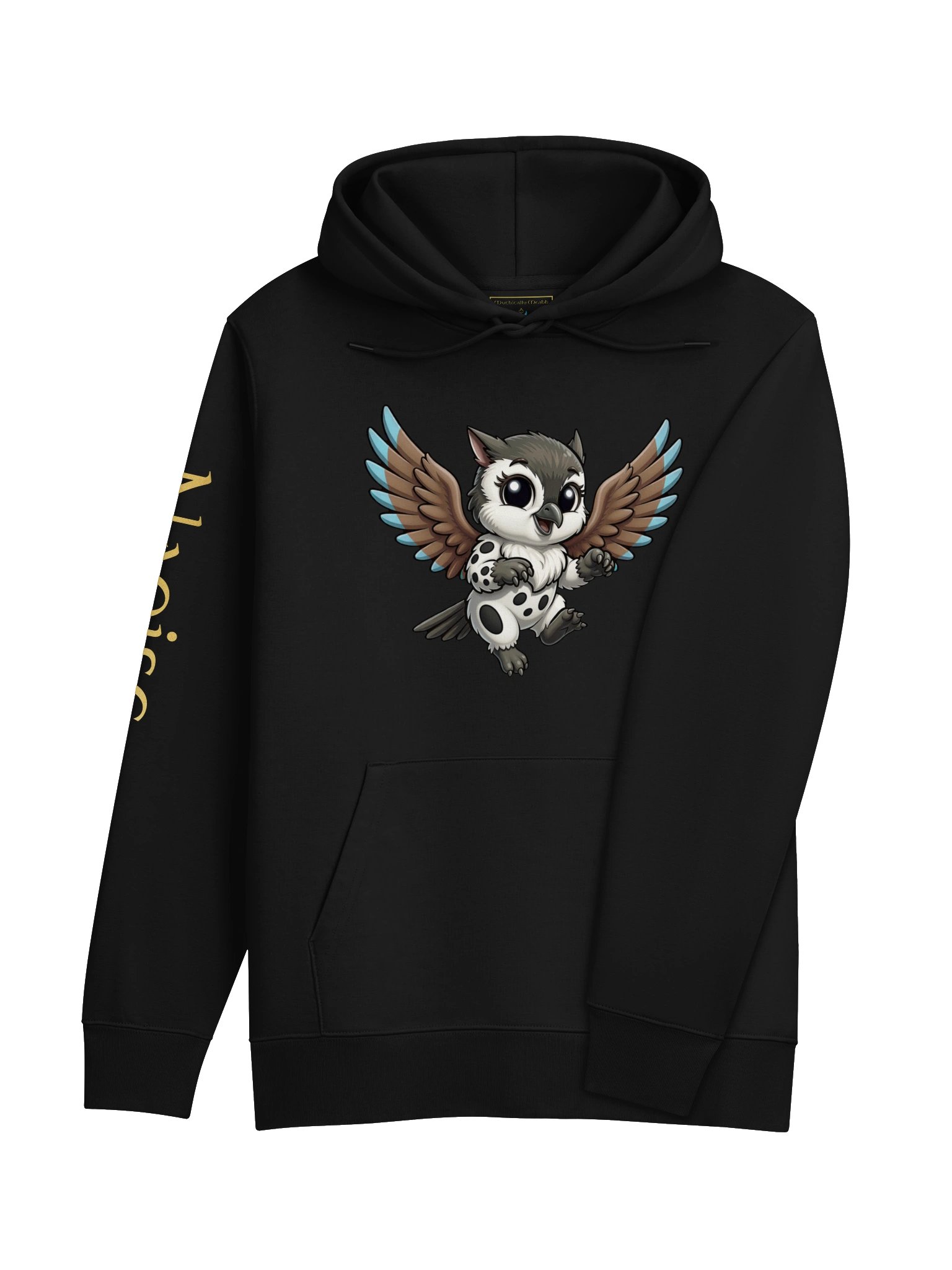 Naoise the Chickadee-Hamster Gryphon | Mythically Meabh Hoodie product image (4)