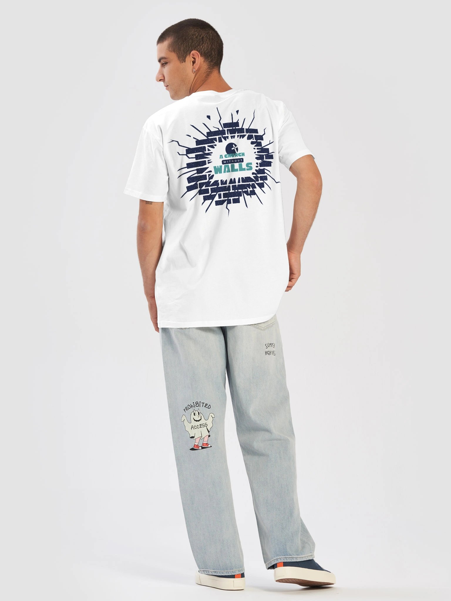 A Church Without Walls White Tee - Unisex Premium T-Shirt by AS Colour product image (5)