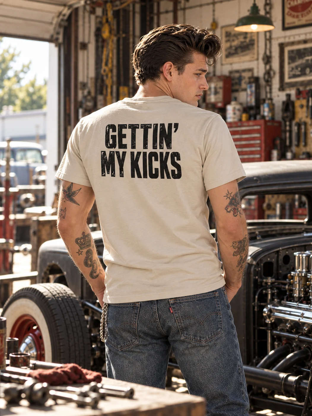 Gettin’ My Kicks Light Tee – Men product image (1)