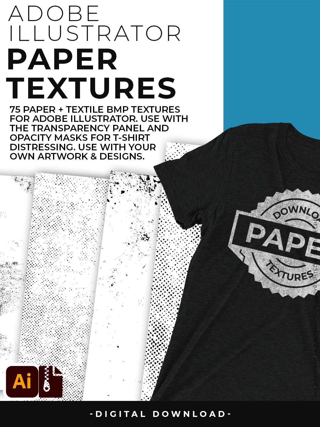 Paper Texture Pack for Adobe Illustrator product image (6)