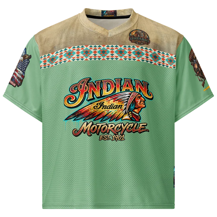 MötoMan Warrior Chief Mint Green Football Jersey product image (1)