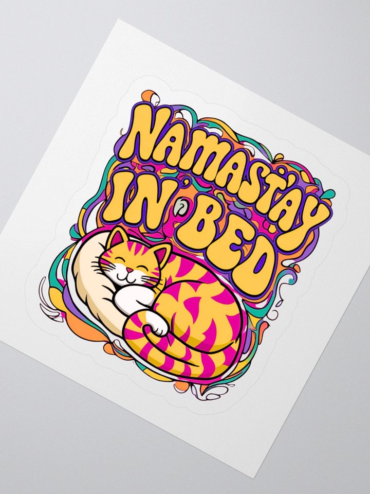 Namast'ay in Bed Sticker product image (5)