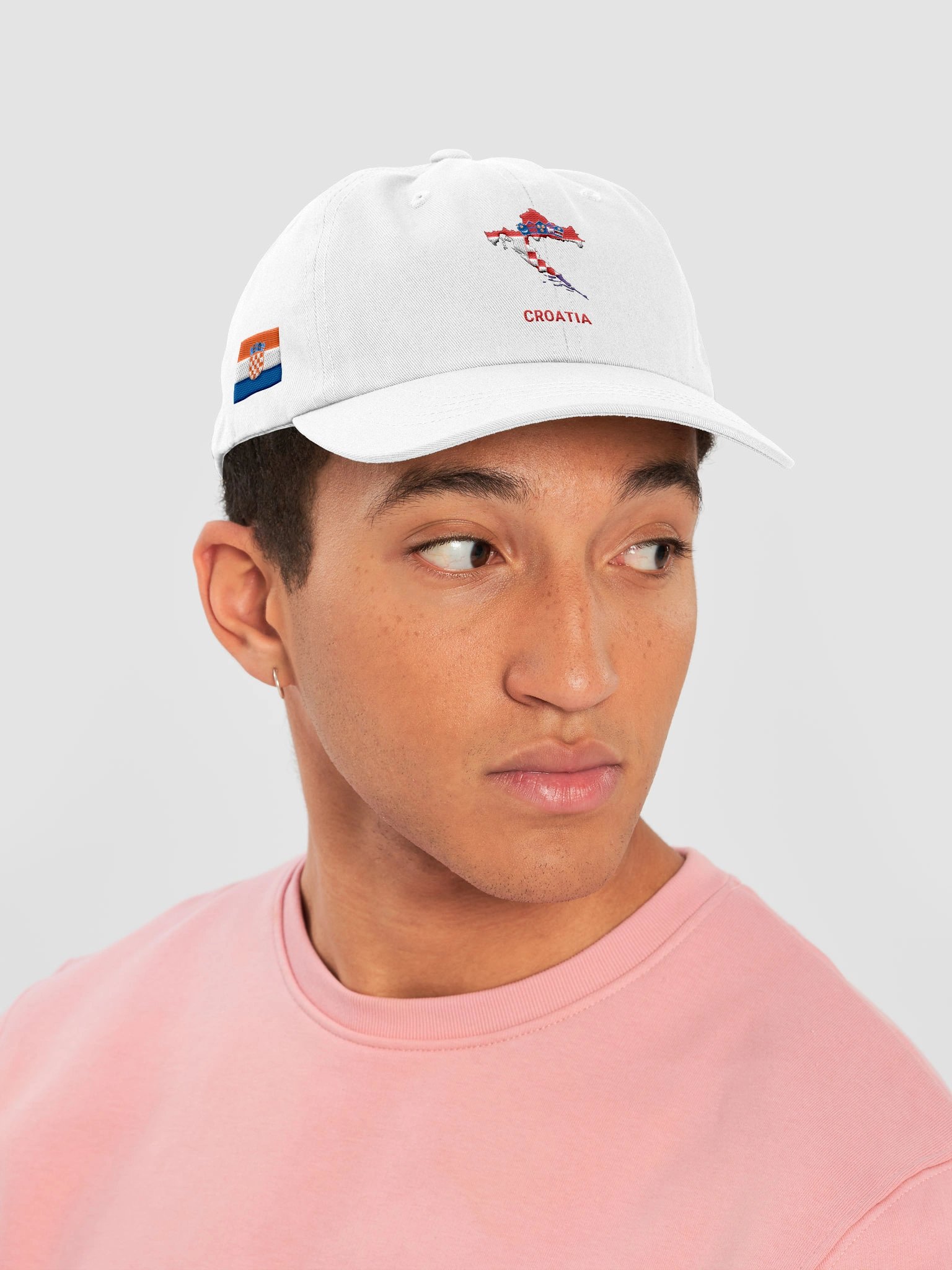 Croatia 2026 World Cup Flag Dad Hat - Croatia Soccer Fan Cap - Premium Embroidered Chino Cotton Twill product image (62)