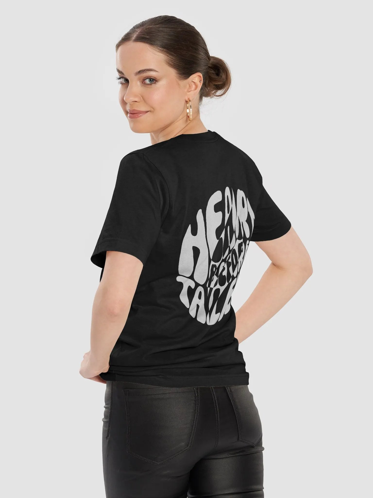 Heart Before Talent Tee | White product image (9)