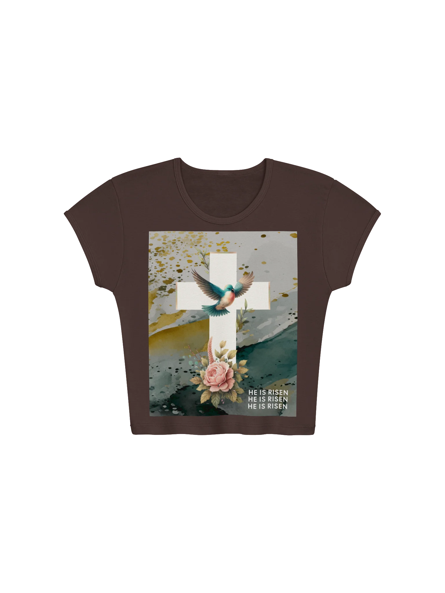 He Is Risen Crop Tee product image (1)