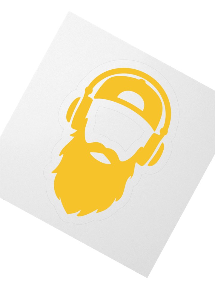 Rolen Beats Icon Logo Sticker - Yellow product image (3)