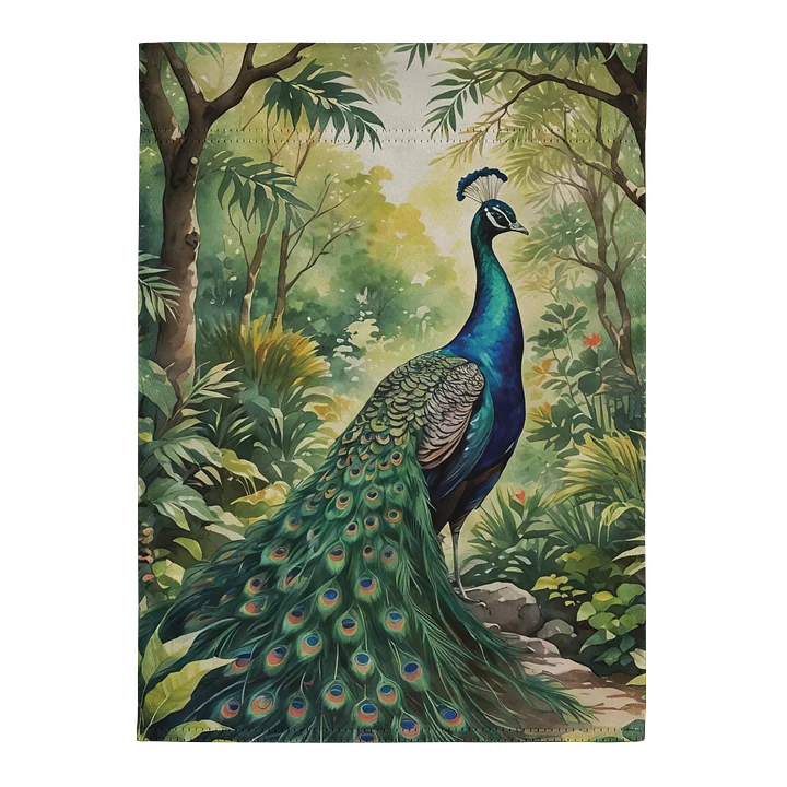 Peacock Garden Flag product image (2)
