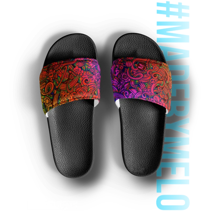 Rainbow Space Scribble - Men's Slides | #MADEBYMELO product image (2)