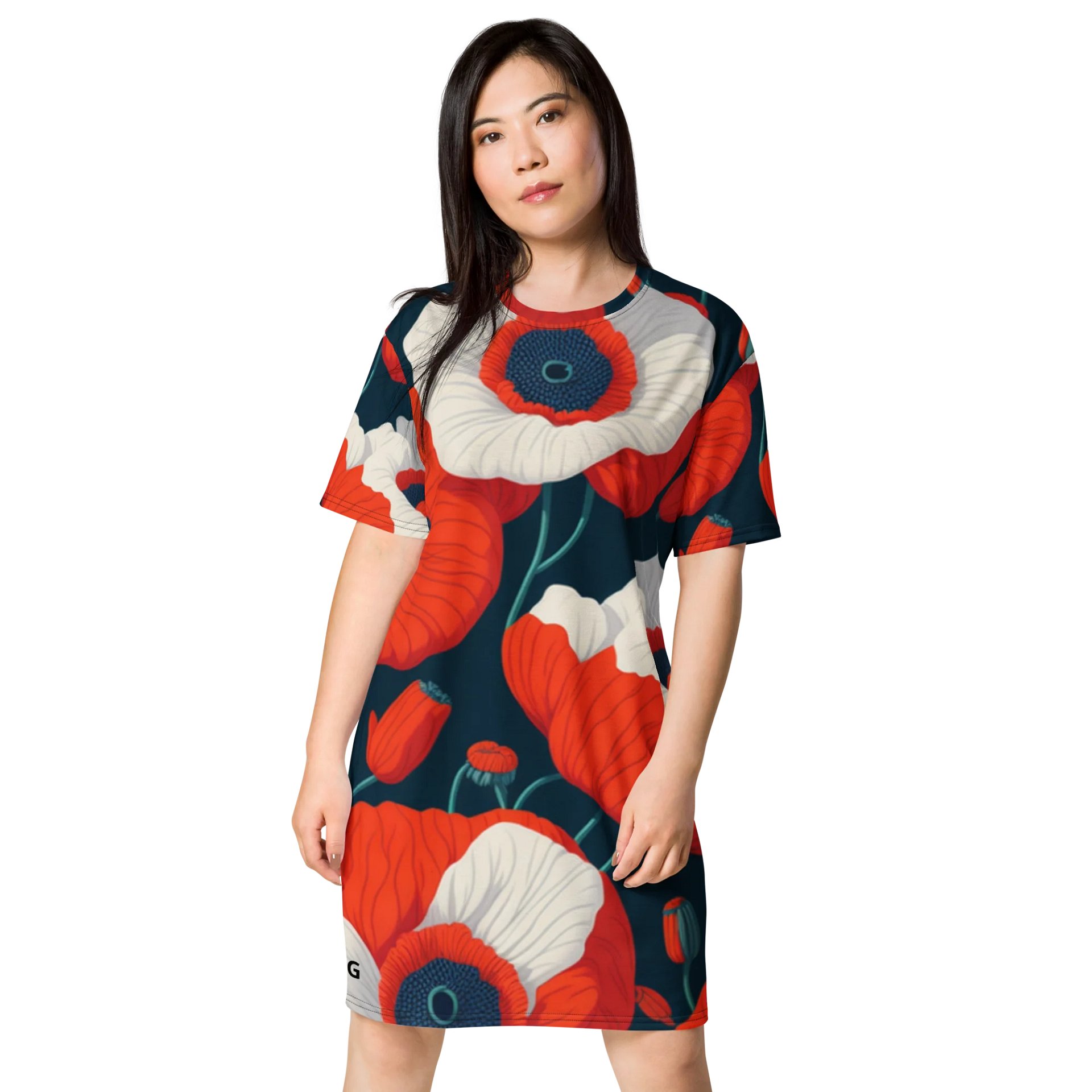 Barry Grady 'Poppies' T-Shirt Dress product image (1)