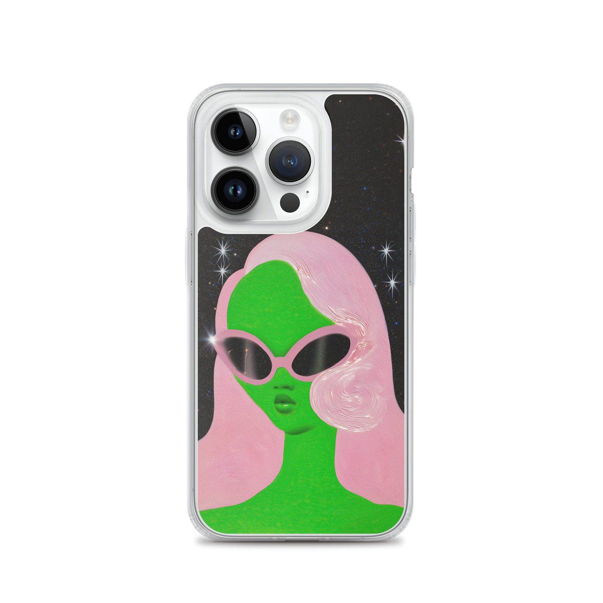 Sassy Alien Clear iPhone Case product image (3)